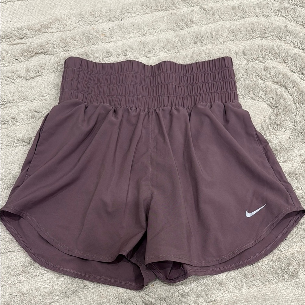 Nike Purple Athletic Shorts with Elastic Waistband